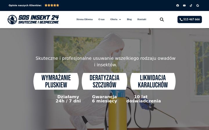 Screenshot stránky sosinsekt24.pl