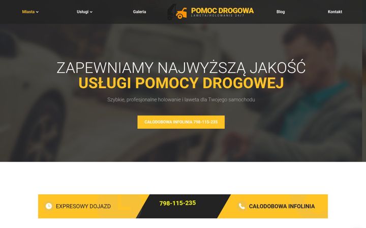 Screenshot stránky sosnowiec-laweta.pl