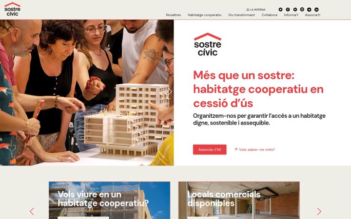 Screenshot of sostrecivic.coop