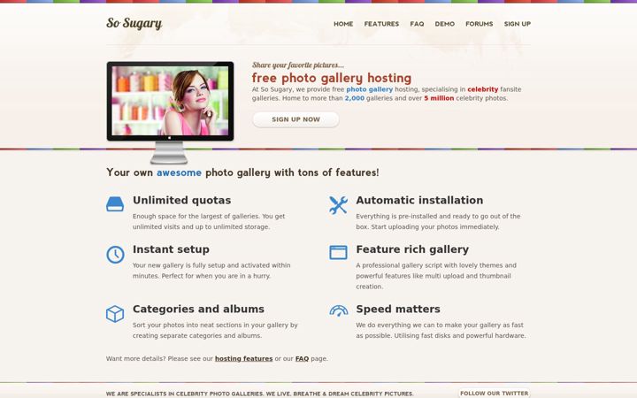 Screenshot of sosugary.org