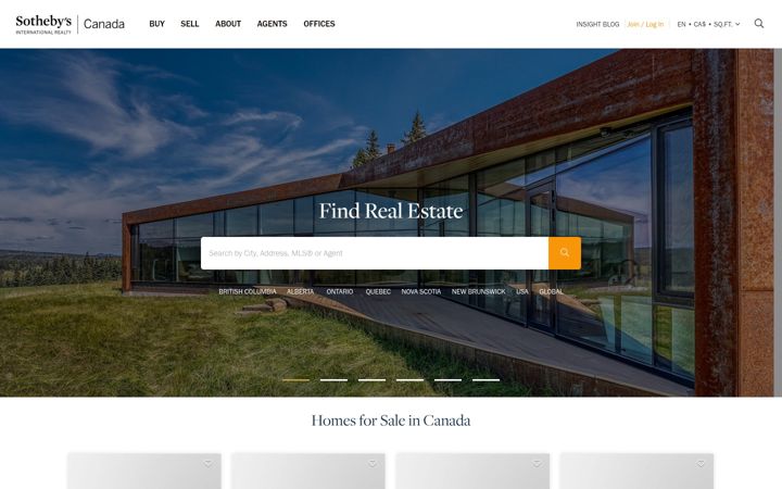 Screenshot of sothebysrealty.ca