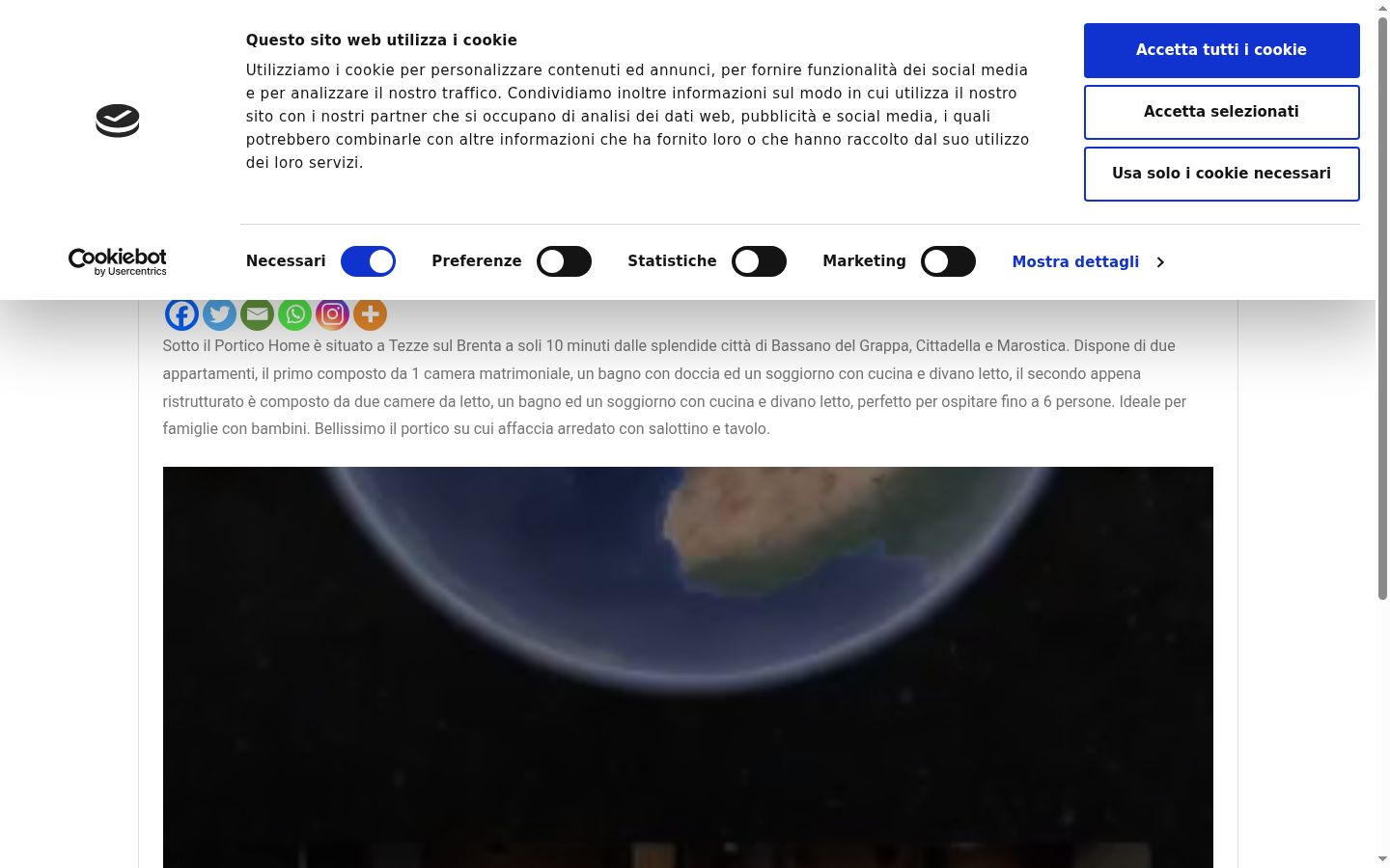 Screenshot van de toestemmingsbanner zoals getoond vóór enige interactie