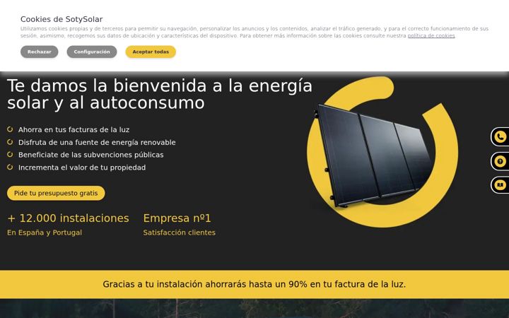 Screenshot of sotysolar.es