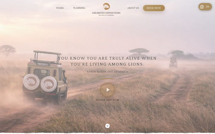 Kuvakaappaus sivustosta souloftanzania.com
