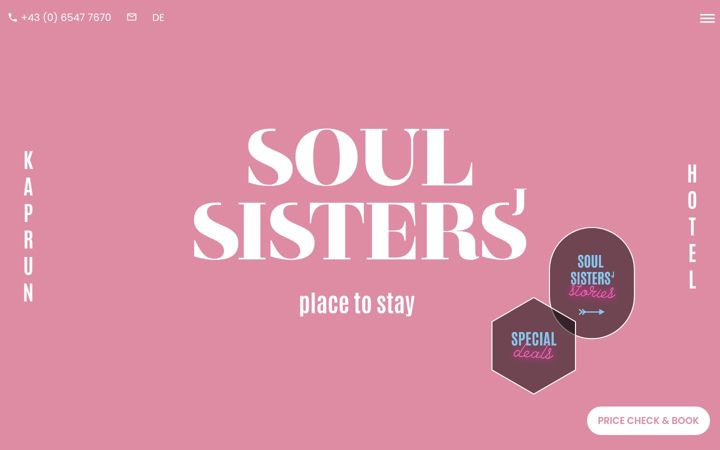 Screenshot of soulsistershotel.at
