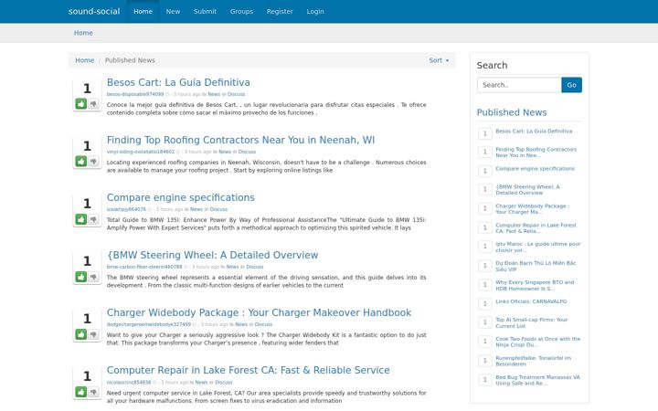 Screenshot of sound-social.com