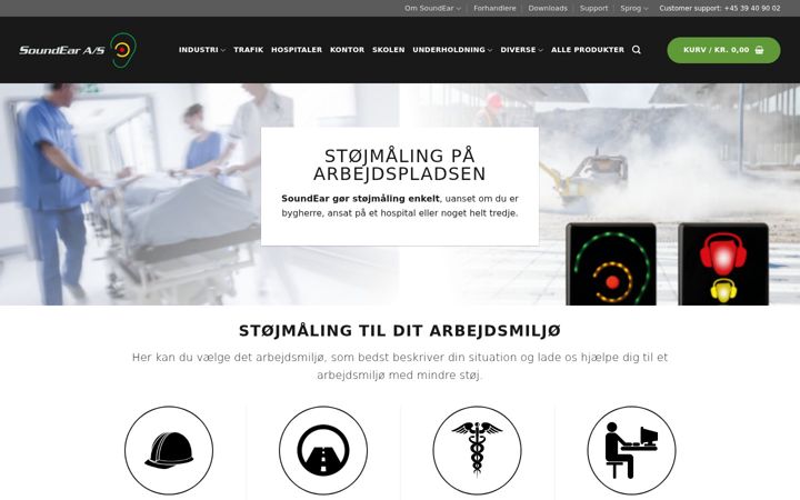 Screenshot of soundear.dk