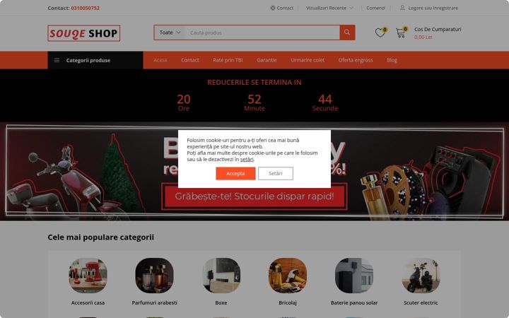Screenshot of souqeshop.ro