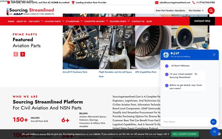 Screenshot of sourcingstreamlined.com
