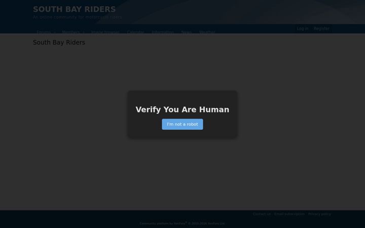 Screenshot of southbayriders.com