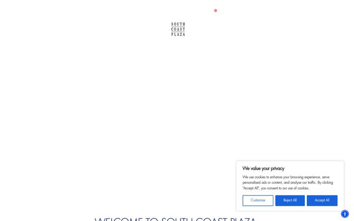 Screenshot of southcoastplaza.com