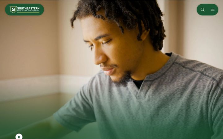 Screenshot of southeastern.edu