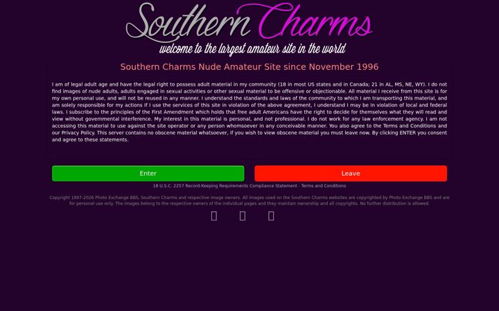 Screenshot of southern-charms.com