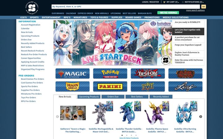 Screenshot of southernhobby.com