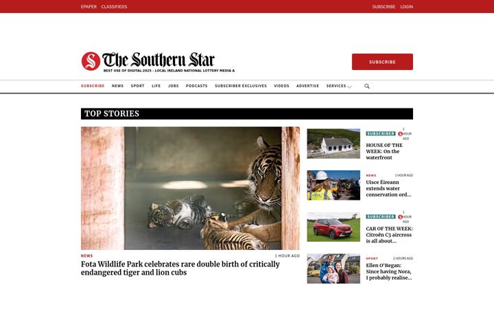 Screenshot of southernstar.ie