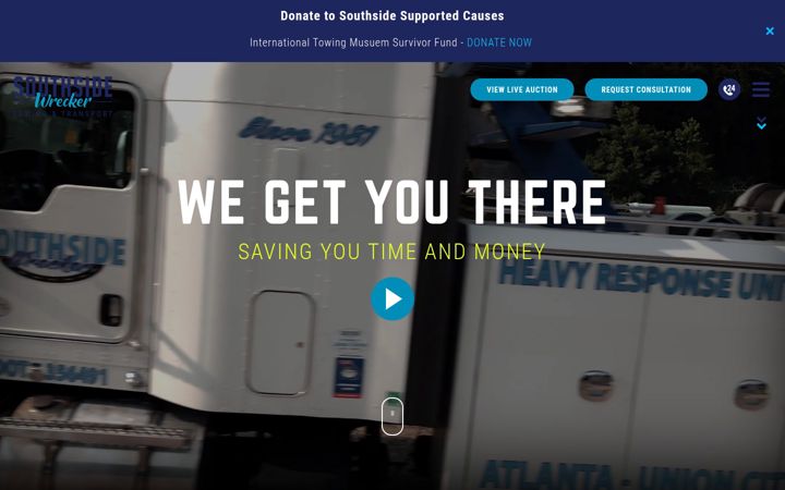 Screenshot of southsidewreckers.com