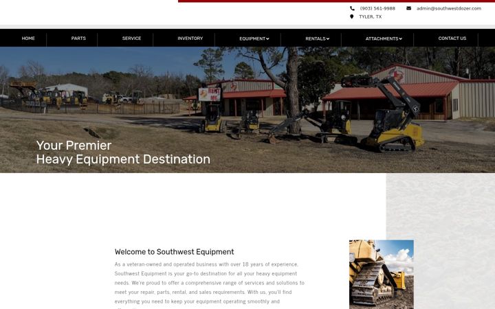 Screenshot von southwestdozer.com