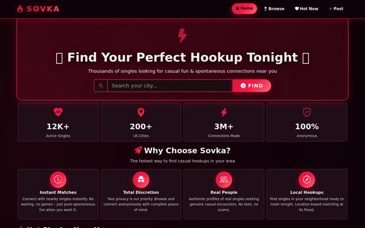 Screenshot of sovka.net