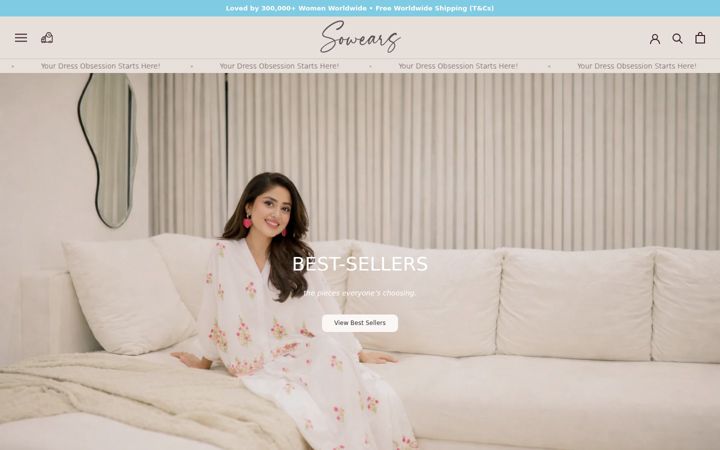 Screenshot of sowears.net