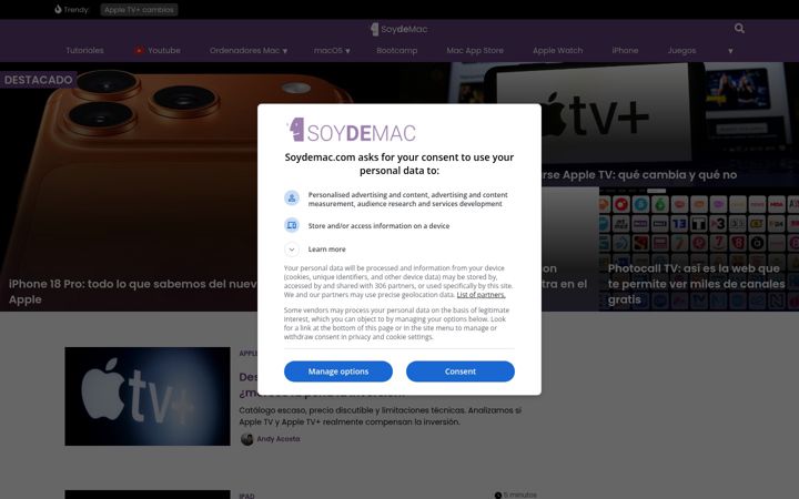 Screenshot of soydemac.com