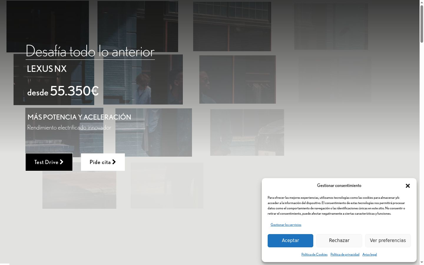 Screenshot van de toestemmingsbanner zoals getoond vóór enige interactie
