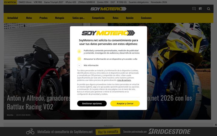 Screenshot of soymotero.net