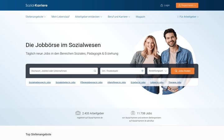 Ekrano kopija sozial-karriere.de