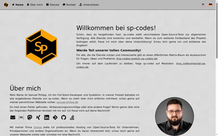 Képernyőkép: sp-codes.de