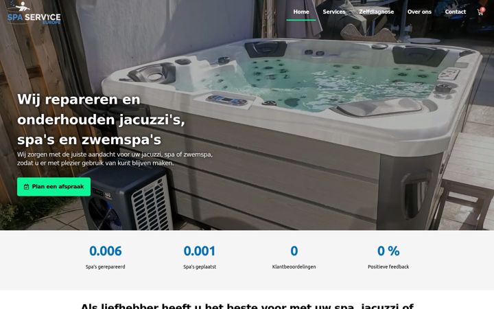Screenshot von spa-service-europe.nl