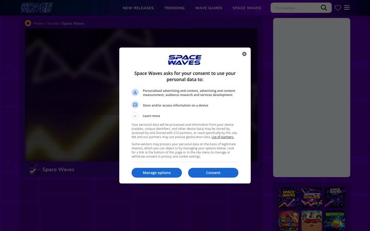 Screenshot of space-waves.co