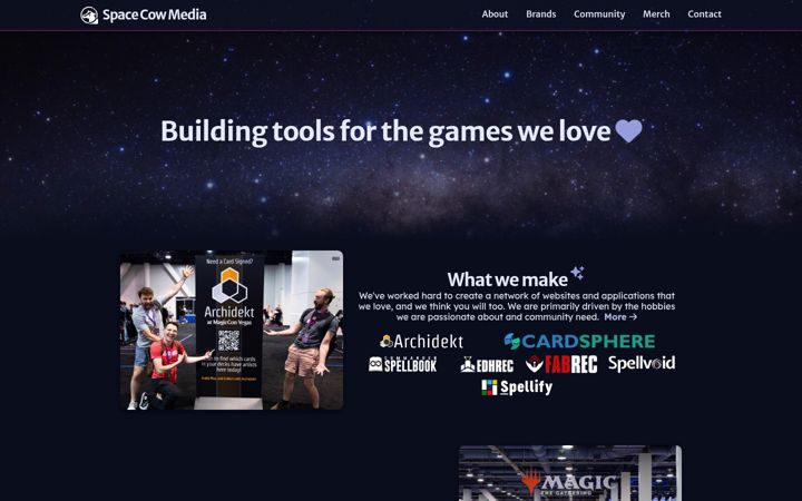Screenshot of spacecowmedia.com