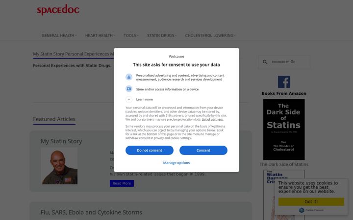 Screenshot of spacedoc.com