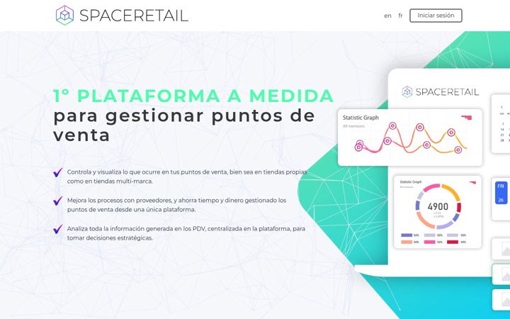 Screenshot van spaceretail.net