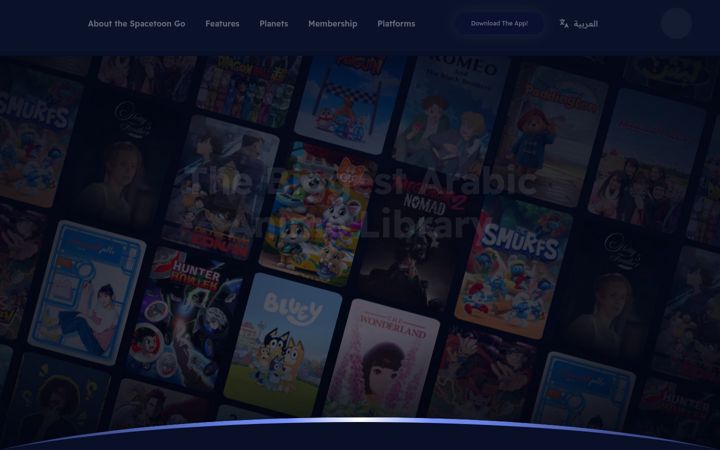 Screenshot of spacetoongo.com