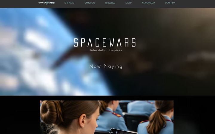 Screenshot of spacewars.com
