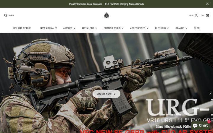 Screenshot of spadestactical.com