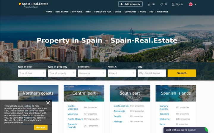 Screenshot of spain-real.estate