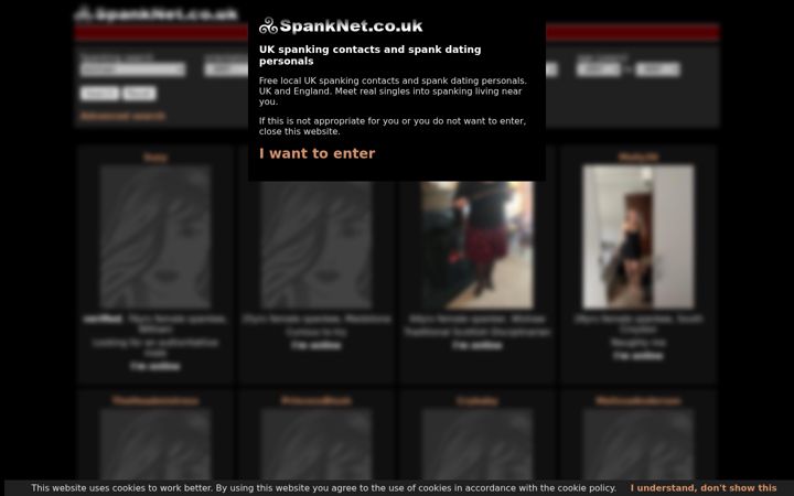 Zrzut ekranu spanknet.co.uk