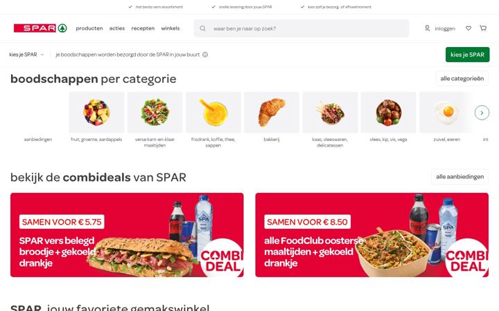 Screenshot stránky spar.nl