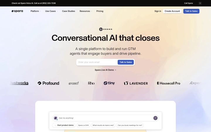 Screenshot of spara.co