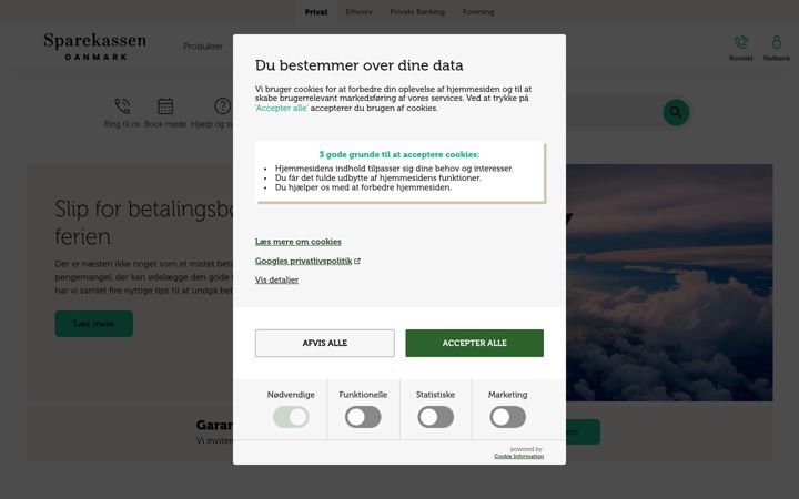 Screenshot of spard.dk