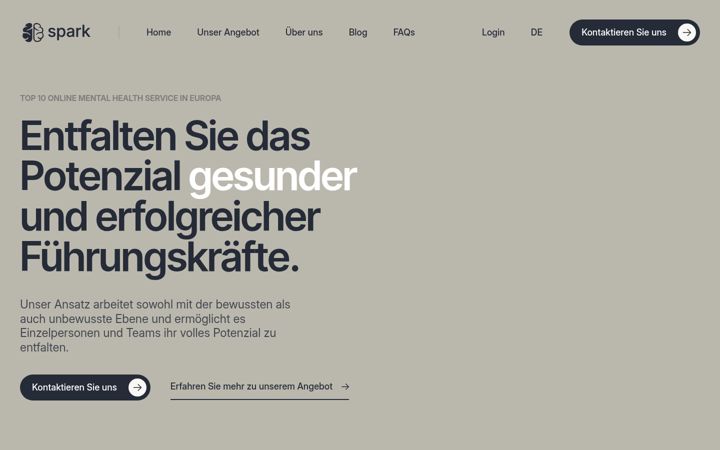 Ekrano kopija spark.co.at