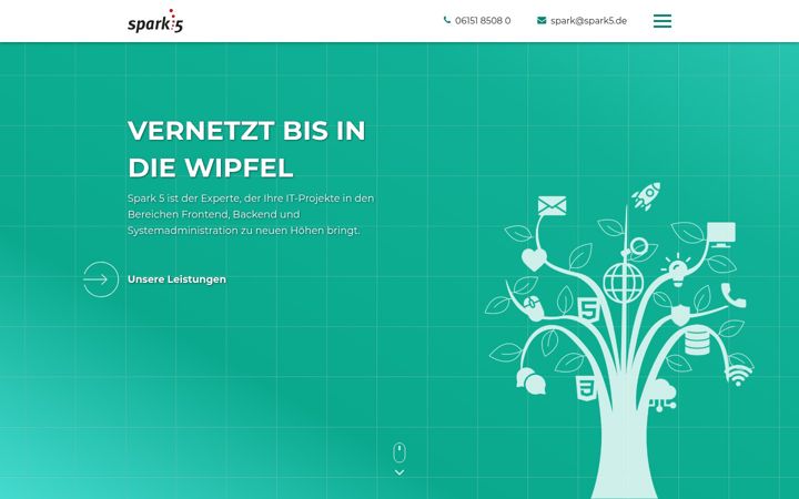 Screenshot of spark5.de