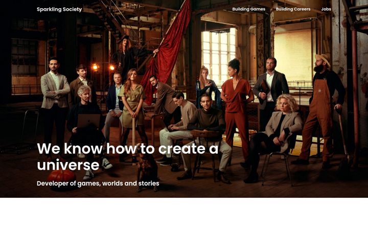 Screenshot of sparklingsociety.company