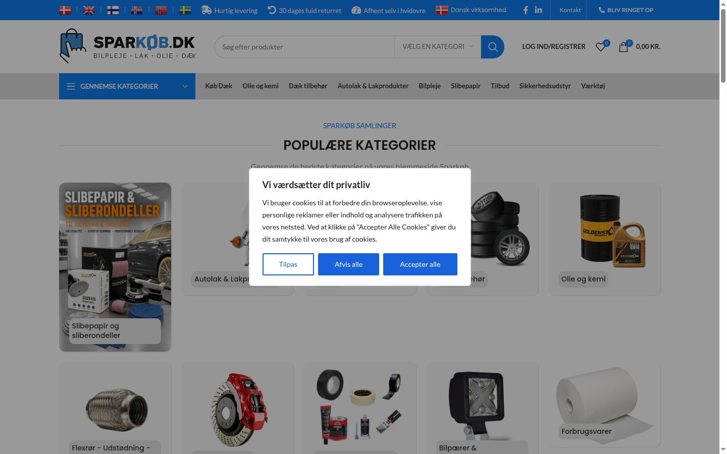 Posnetek zaslona pasice za privolitev, prikazane pred kakršno koli interakcijo