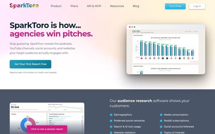 Screenshot di sparktoro.com