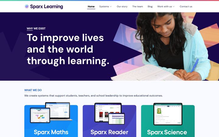 Zrzut ekranu sparx-learning.com