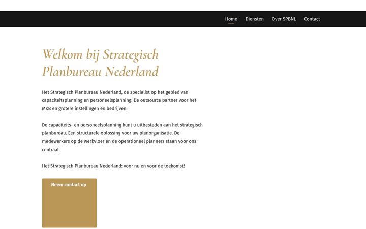 Skjermbilde av spbnl.nl