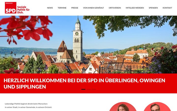 Ekraanipilt saidist spd-ueberlingen.de