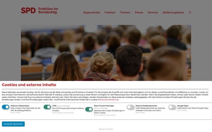 Screenshot of spdfraktion.de